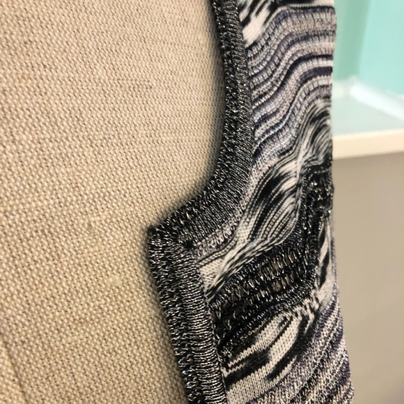 White House Black Market Chevron Tunic Sweater S - Picture 6 of 8